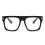 (Leopard, +2.00 strength) Men Women Large Frame Blue Light Blocking Reading Glasses Classic Square Glasses 2