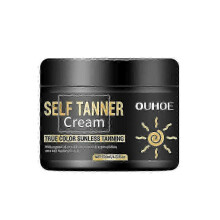 OUHOE 120g Brown Tanning Cream Natural Tanning Accelerator Cream for Outdoor Sun Dark Tanning~A