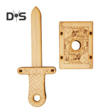 (as the picture, A) Wooden Conjuring Trick Toy Vintage Conjuring Puzzle Toy Portable Conjuring Trick Prop Set Gift For Kids And Adults Puzzle Lovers