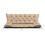 Cuscino da giardino 150x60x50 cm + 2 cuscini per altalena, impermeabile, beige 4