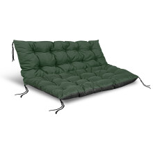 Set Gartenkissen 120/80 cm + 120/40 cm für Palettenbank wasserfest grün