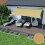 Voile d'ombrage imperméable en corde 4 x 3 m beige 5