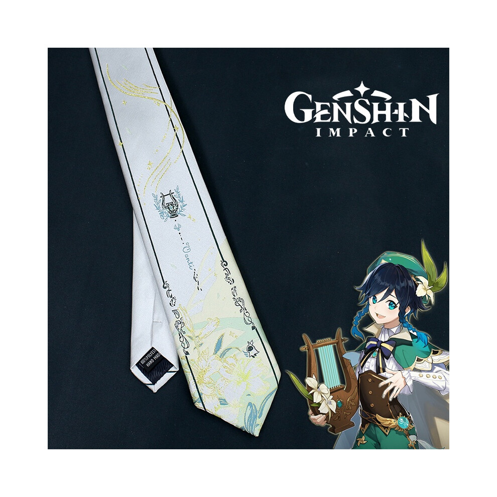 Genshin Impact Venti cravate chemise accessoires cravates cos vêtements décoration cadeau adulte