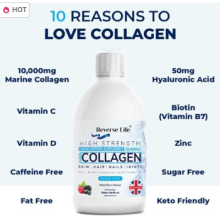 Reverse Life Marine Collagen Liquid Supplement Drink10,000mg