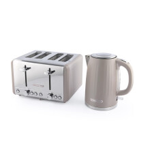 Hamilton Beach, Kettle & Toaster Set, Harmony Collection, Cappuccino, HBHARMC