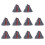 10Pcs Simulation Volcano Adorn Volcano Toy Model Artificial Landscape Adornment 3