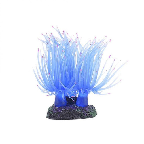 Artificial Coral Fish Tank Ornament Aquarium Decoration (Blue) 1