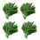 100 Pcs Simulated Bamboo Leaves Bamboo Branches Adornment Bamboo Pole Decor 2