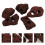 5pcs Creative Water Grass Fixed Ring Volcanic Rocks Ornament (Random Color) 3