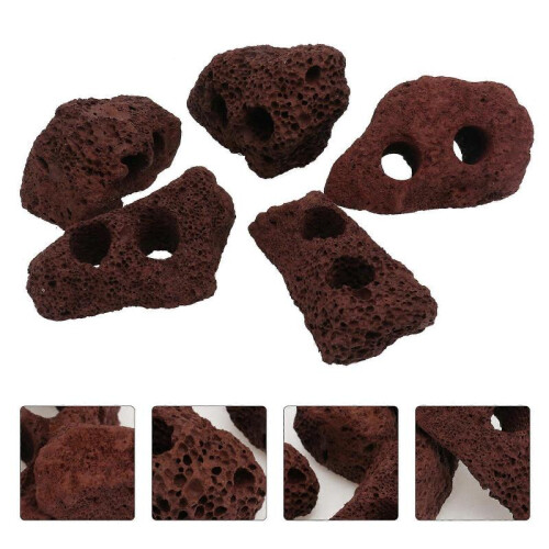 5pcs Creative Water Grass Fixed Ring Volcanic Rocks Ornament (Random Color) 2