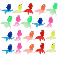 20Pcs Artificial Fish Vivid Goldfish Aquarium Ornament Decor (Mixed Color)