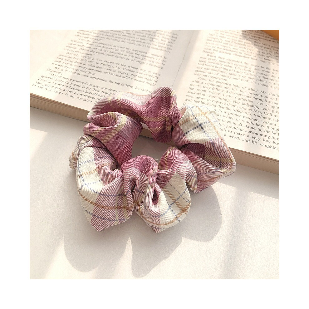 (Dark Pink)Femmes filles cheveux croquants élastiques bandes de cheveux cordes cravates cheveux accessoires cheveux