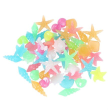 50 Pcs Ocean Decor Luminous Fish Tank Decoration Luminous Conch Plants Decor Luminous Shell Tank