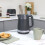 Hamilton Beach Hamilton Beach, Kettle & Toaster Set, Ella Collection, Charcoal, HBELLAMCH 3