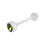 (Dark Blue) BioFlex Jewelled Straight Barbell 4