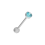 (Dark Blue) BioFlex Jewelled Straight Barbell 5