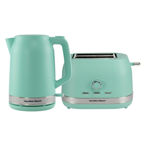 Hamilton Beach Hamilton Beach, Kettle & Toaster Set, Ella Collection, Mint, HBELLAMM
