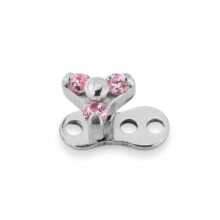 (Clear) Zircon Jewelled Micro Dermal Anchor Top