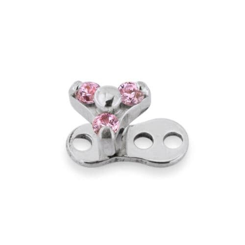 (Clear) Zircon Jewelled Micro Dermal Anchor Top