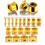 (18mm, Single) 316L Surgical Steel Double Flared Gold Internally Threaded Tunnel 3