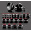(10mm, Pair) 316L Surgical Steel Black External Threaded Tunnel 3