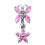(Emerald, Silver) Butterfly Flower Dangling Belly Ring 9