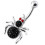 (Emerald, Silver) Jewelled Spider Silver Belly Ring 5