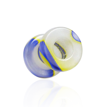 (3mm) UV Tri-Colour External Screw Fit Flesh Tunnel