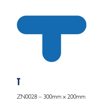 (Black/Yellow, T - 300mm x 200mm) Floor Marking Shapes – Durable Die-Cut Markers for 5S & Safety Zones