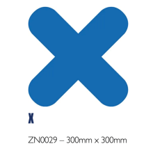 (Black/White, X - 300mm 300mm) Floor Marking Shapes – Durable Die-Cut Markers for 5S & Safety Zones