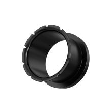 (8mm, Pair) Black Groove and Flare Flesh Tunnel