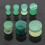 (6mm, Single) Synthetic Malachite Stone Saddle Ear Plug 3