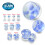 (5mm, Pair) Pyrex Glass Lavender Pebble Ear Plug 3