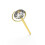 9K Gold Jewelled Coil Straight Nose Stud 2