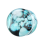 (6mm, Pair) Pyrex Glass Aqua Pebble Ear Plug 2