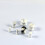 (3mm, Single) Synthetic Howlite Stone Saddle Ear Plug 3