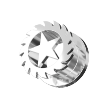 (16mm) Star Saw Blade Screw Fit Flesh Tunnel