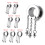 (18mm) 316L Surgical Steel Dangling Cones External Threaded Tunnel 3