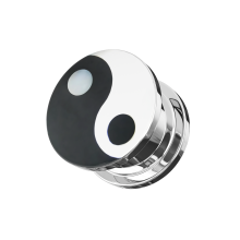 (12mm) Ying Yang Shell Flesh Tunnel