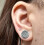 (12mm) Swirly Shell Flesh Tunnel 4