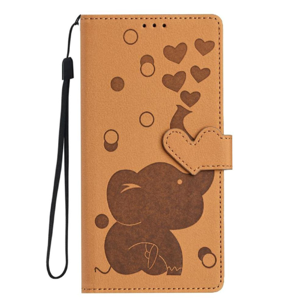 (Yellow) Flip Case For Iphone 16E Three Card Slots Premium Leather Kickstand Yellow 764563532735