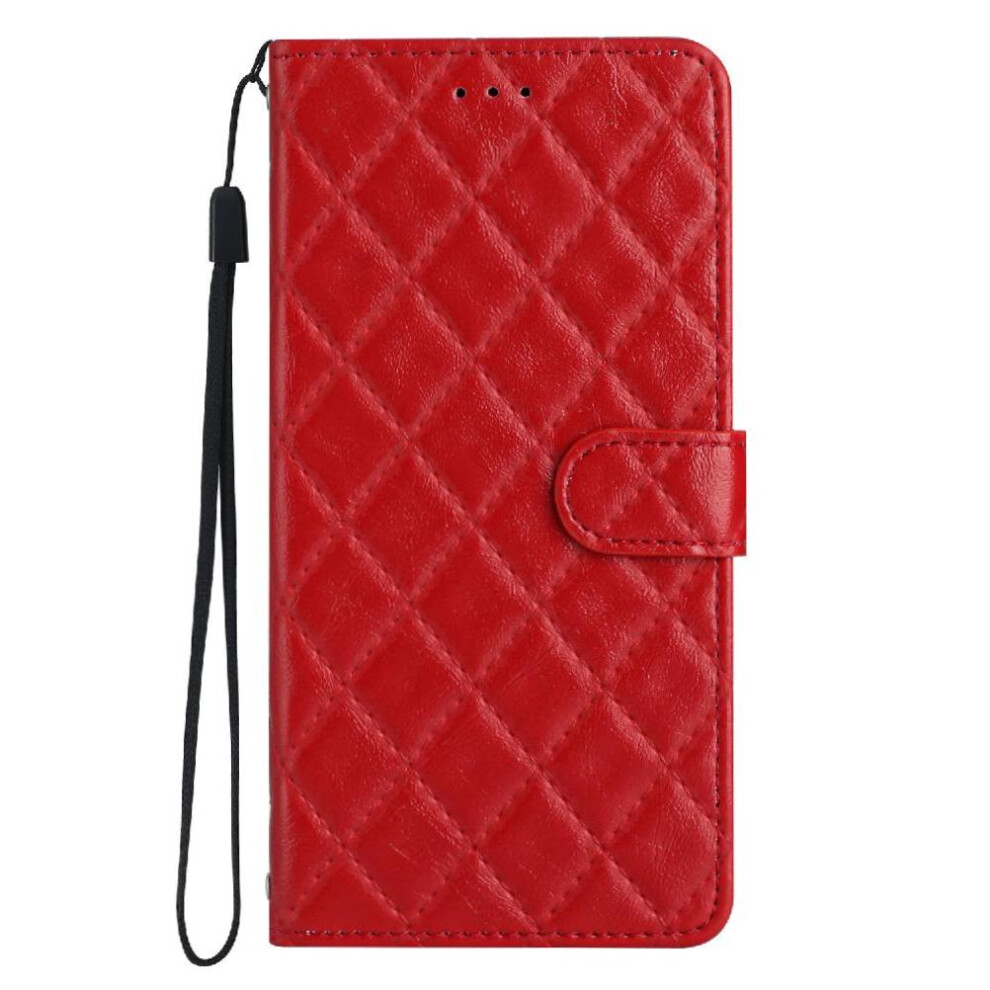 (Red) Flip Case For Samsung Galaxy S24 Fe Card Slots Holder Pu Leather Wallet Magnetic Folio Tpu Shockproof Kickstand Red 764563532940