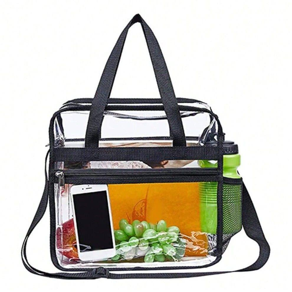 (CHINA) 2022 Women Large Capacity Handbag Transparent Shoulder Crossbody Bag PVC Clear Waterproof  Travel Shopping Storage Tote Clutch