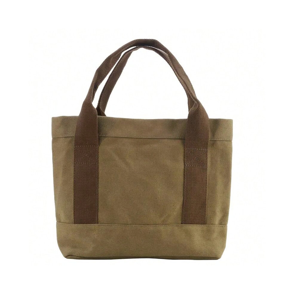 (coffee) Canvas Small Bag Vintage Women Handbags Small Ladies Shoulder Bag Female Portable Mobile Phone Bucket Tote Hand Bag Purses