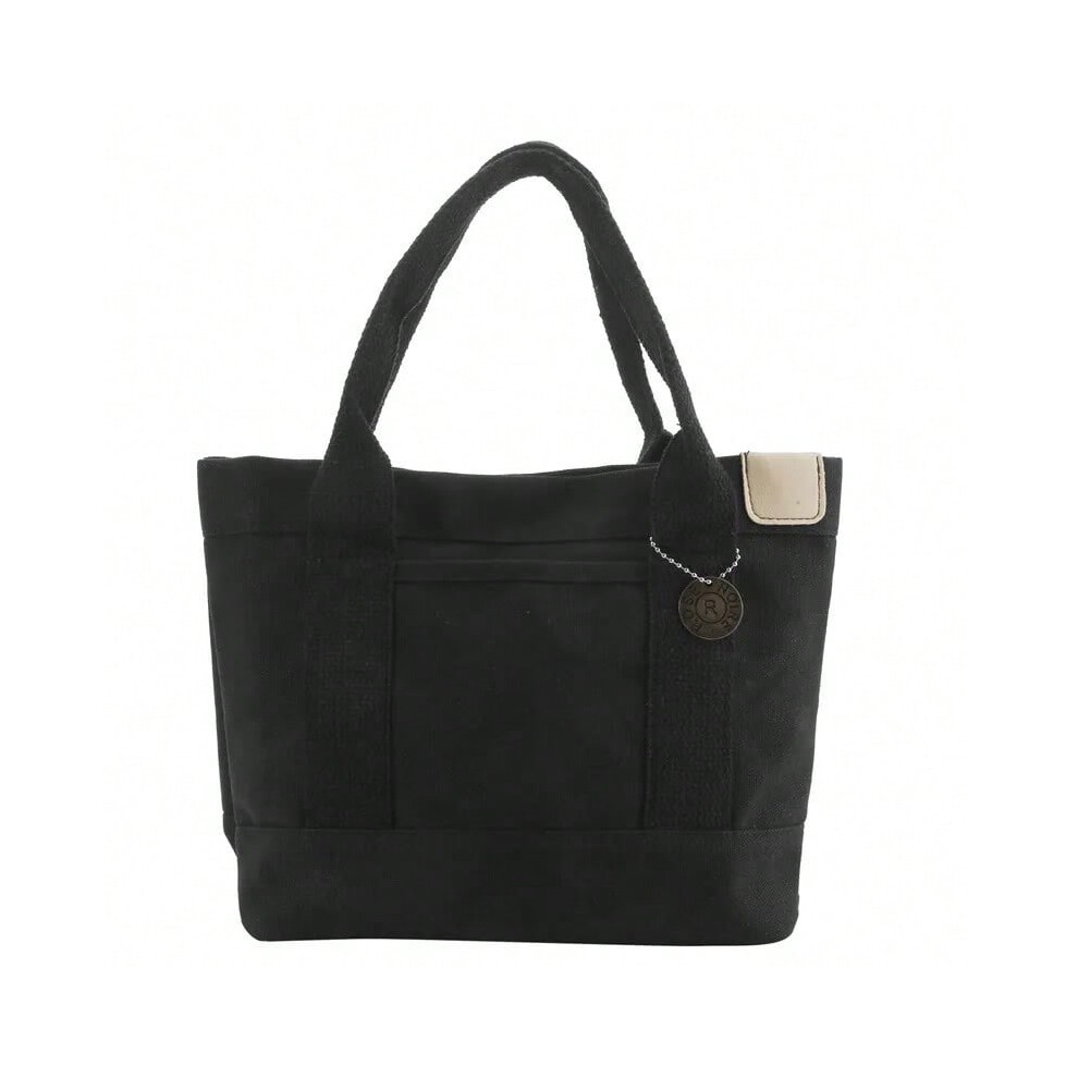 (black) Canvas Small Bag Vintage Women Handbags Small Ladies Shoulder Bag Female Portable Mobile Phone Bucket Tote Hand Bag Purses