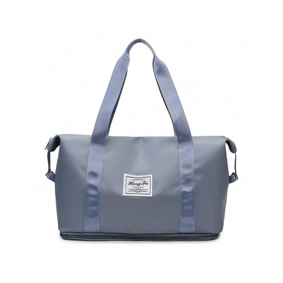 (Blue) UNIXINU Carry On Travel Duffle Bag Nylon Waterproof Sports Gym Tote Bags for Women Large Capacity Storage Luggage Handbag