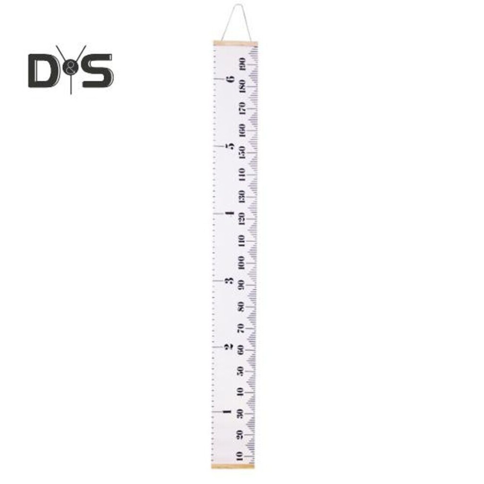 Wall Hanging Kids Growth Chart Precise Scale Children Room Nursery Bedroom Removable Canvas Baby To Adults Boys Girls Height Measurement Ruler