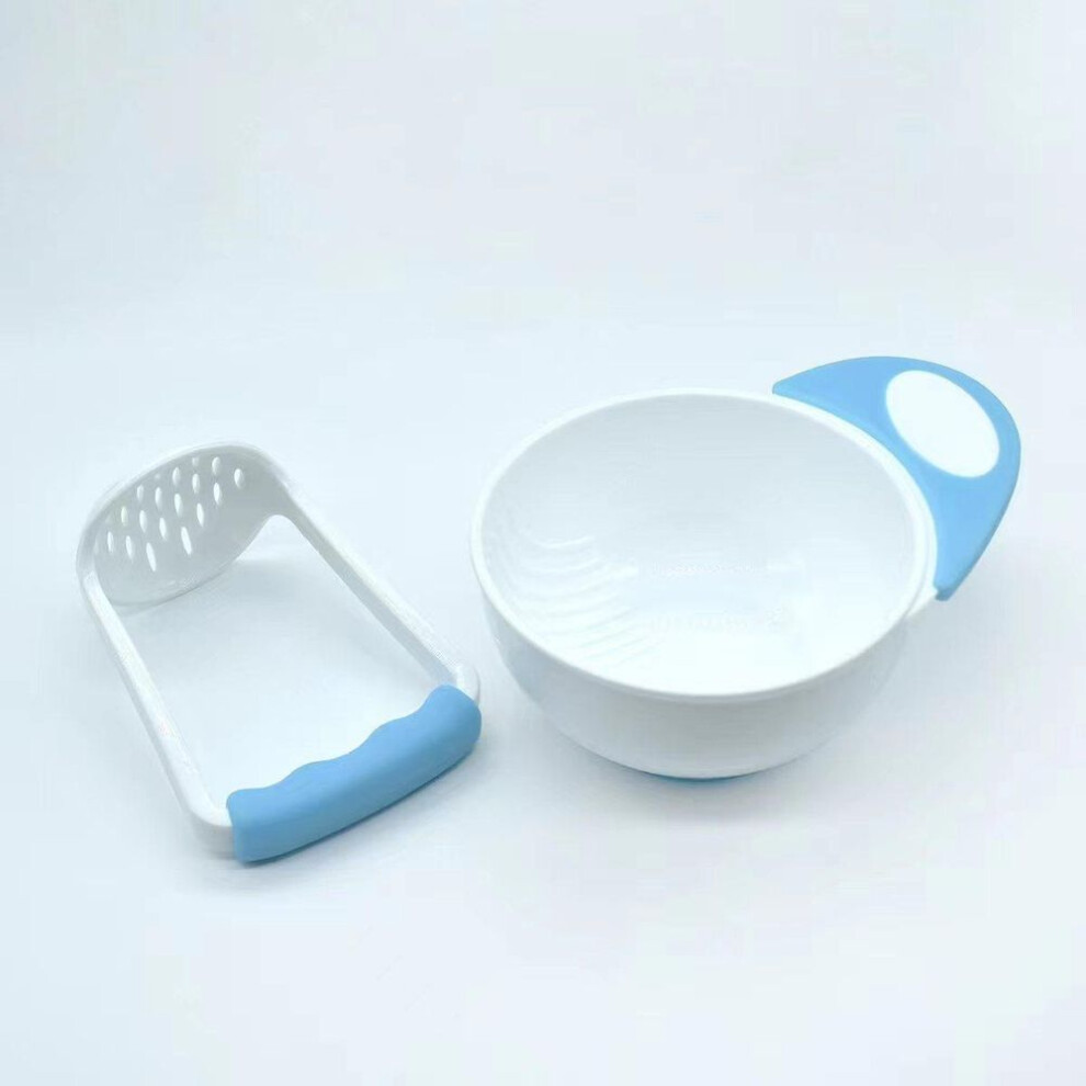 (blue, 2-piece set) Kitchen Gadgets Stainless Steel Potato Mud Pressure Mud Machine Potatoes Masher Ricer Fruit Vegetable Tools Accessories