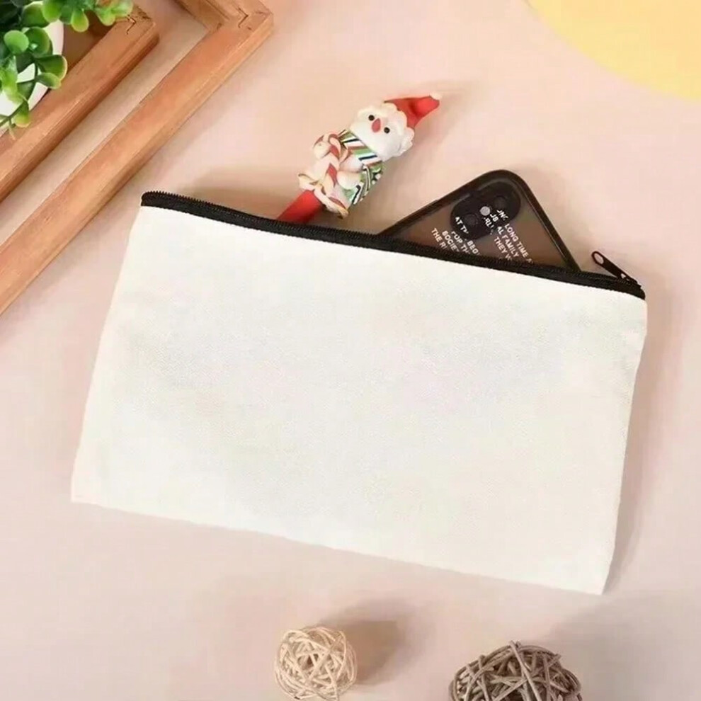 (4, WHITE) The Land Before Time Bag Set Girl Canvas Fashion Environmental Large Capacity Travel Porch Shoulder Handbag Women Cosmetic Bags
