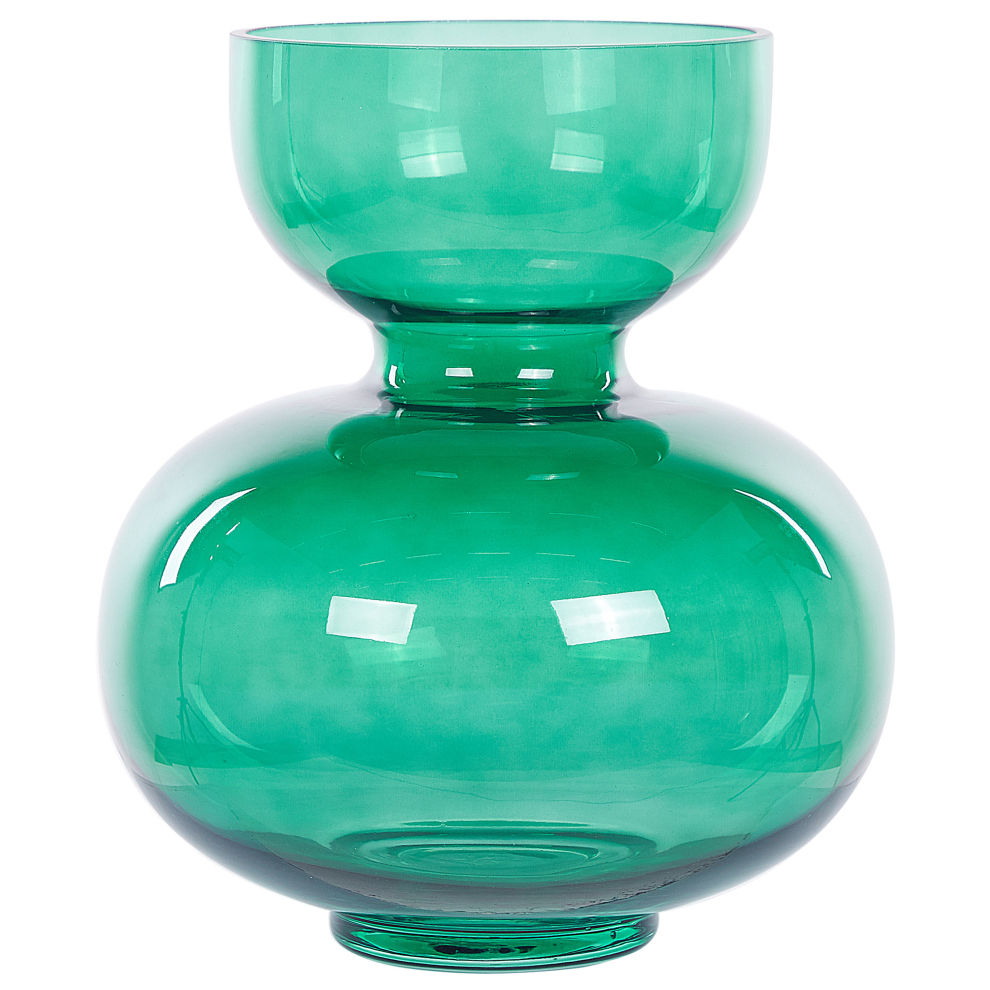 Flower Vase PALAIA Glass 27 cm Green
